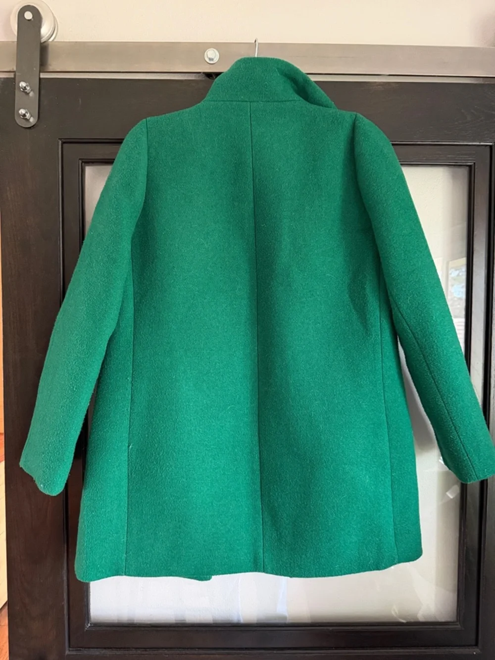 J. Crew Factory Emerald Green Wool Pea Coat - Picture 5 of 5